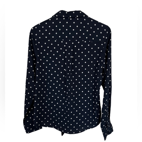 Vero Moda Polka Dot Tie Top Long Sleeve NWT - Picture 4 of 10